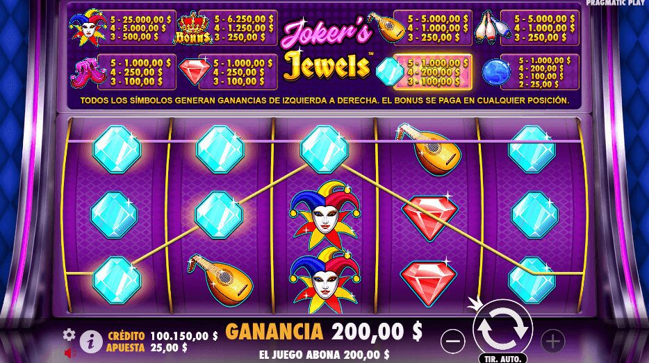 Joker's Jewels Apuesta Ganadora