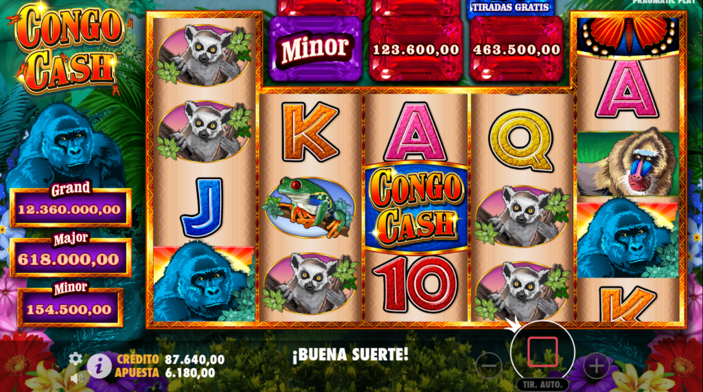 Congo Cash juego en curso