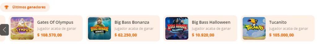 Premios de Tragamonedas