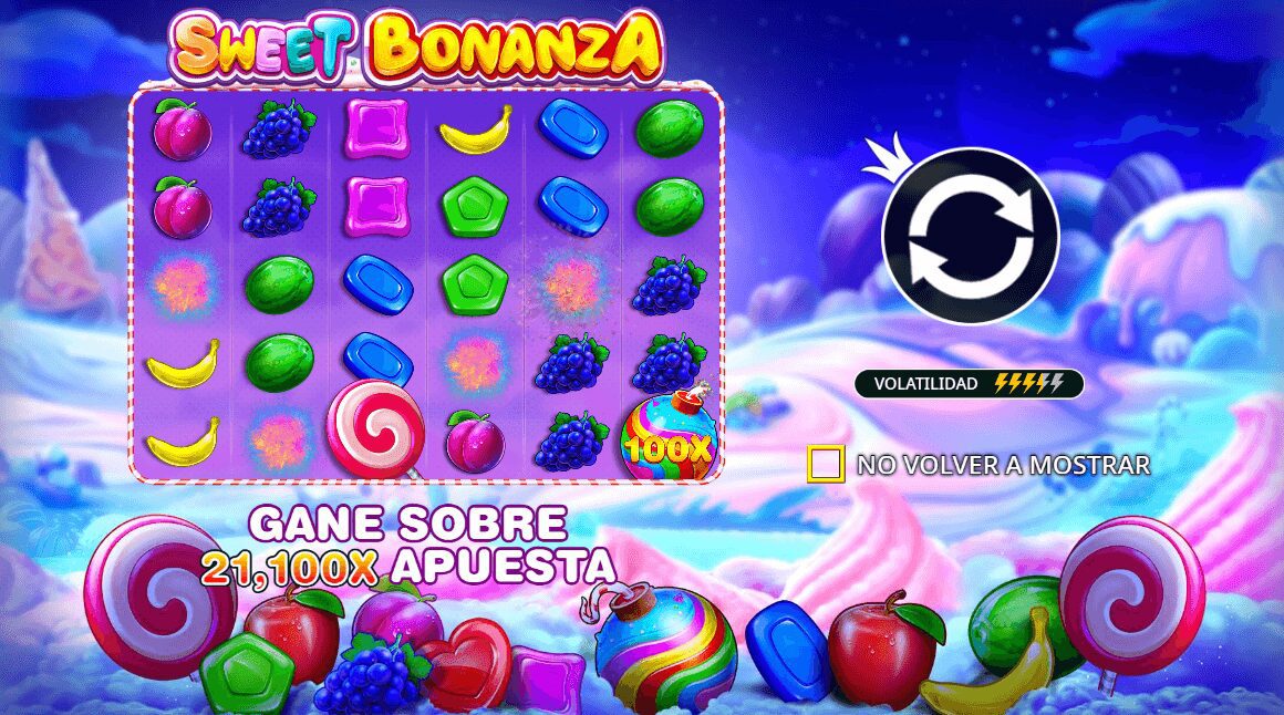 Slots que mas pagan Pragmatic Play en Betsson - Sweet Bonanza