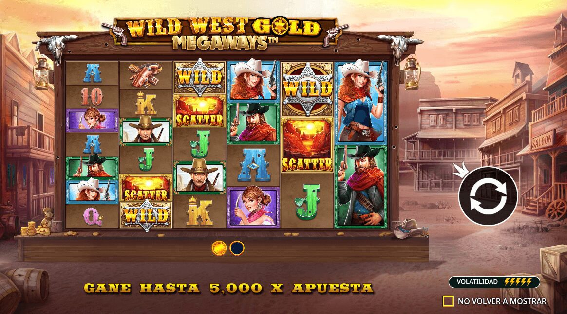 Slots que mas pagan Pragmatic Play en Betsson - Wild West Gold Megaways
