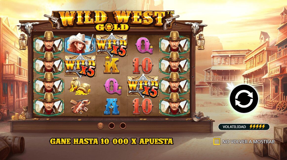 Slots que mas pagan Pragmatic Play en Betsson - Wild West Gold