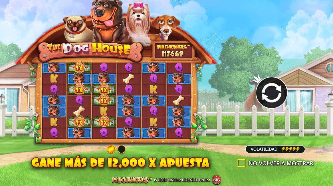 Slots que mas pagan Pragmatic Play en Betsson - The Dog House Megaways