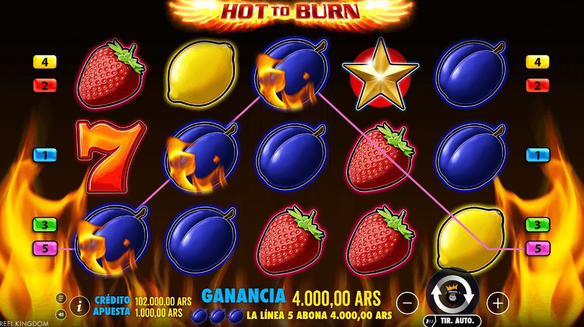 Hot to Burn Pragmatic Play en Betsson