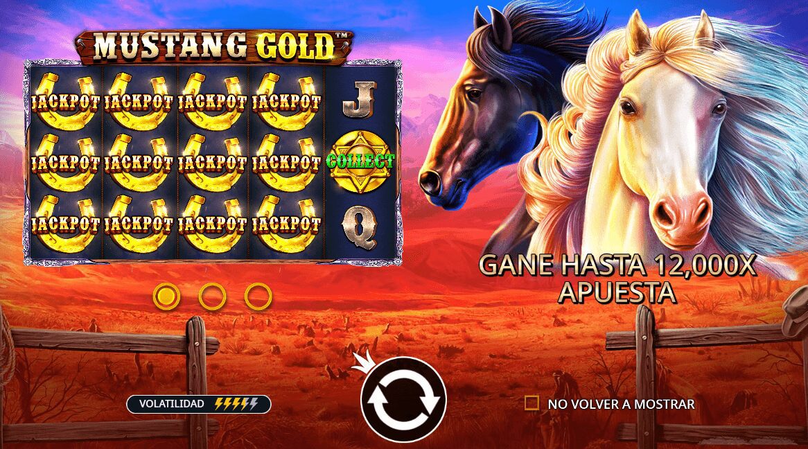 Slots que mas pagan Pragmatic Play en Betsson - Mustang Gold