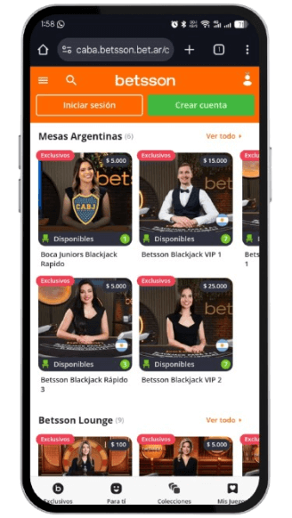 Betsson CABA Casino en vivo
